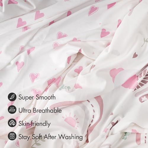 Soarwg Kids Bassinet Sheets 2-Pack Soft Breathable