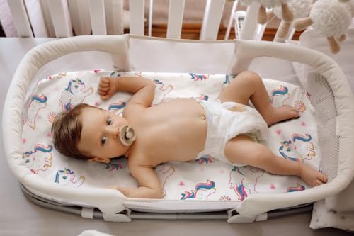 4 Pack Soft Bassinet Sheets Set for Baby Girls