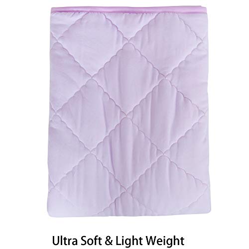 NTBAY Oversized Toddler Comforter Light Purple 43x60 Inches