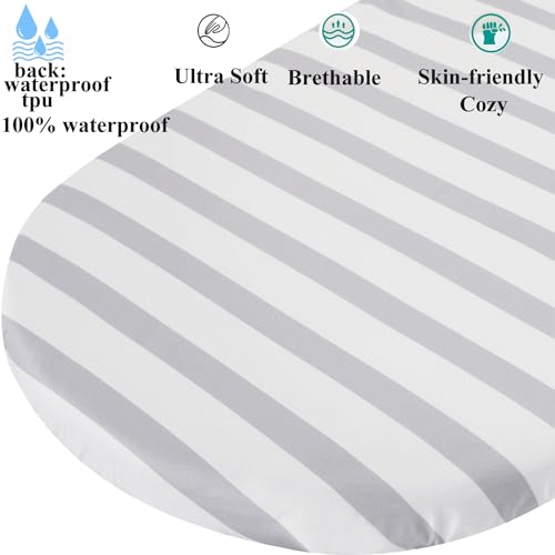 Fadacudan Waterproof Bassinet Sheets 2 Pack