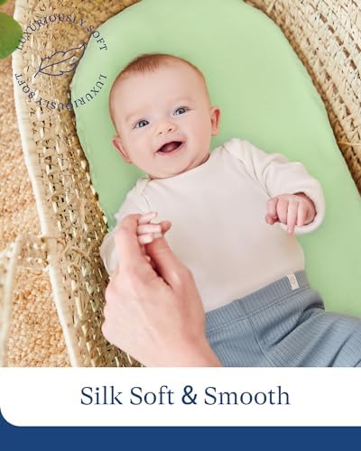 PurComfy Supersoft Bamboo Viscose Bassinet Sheets 2-Pack