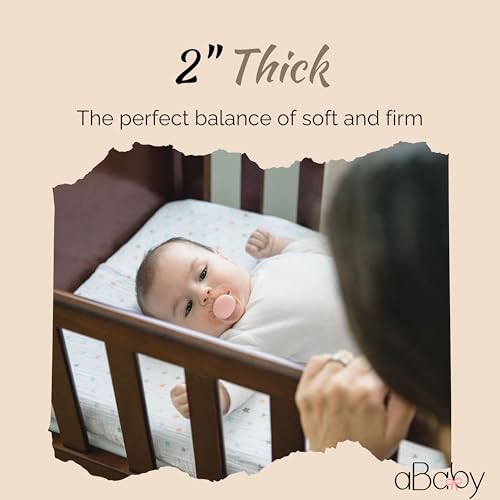 ABABY Baby Bassinet Mattress - 18x34 Waterproof Durable