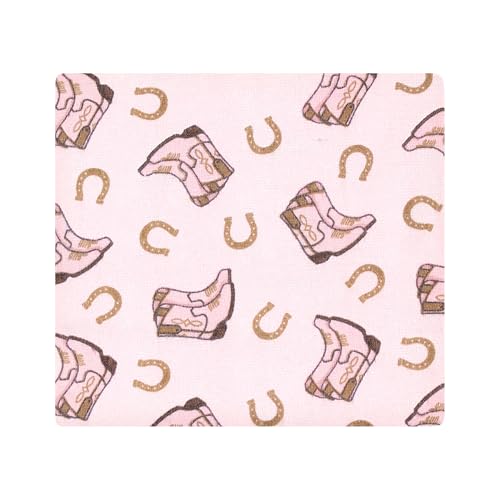 Hudson Baby Unisex Flannel Blanket 4-Pack Cowgirl