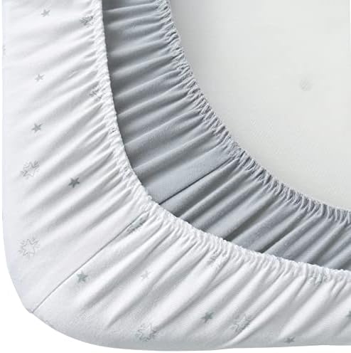 Magik Kover Playpen Sheets 2 Pack - Grey White Star Fitted