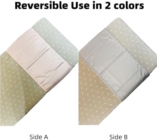 AKISS Satin Crib Sheet Pillow Cover Reversible for Baby