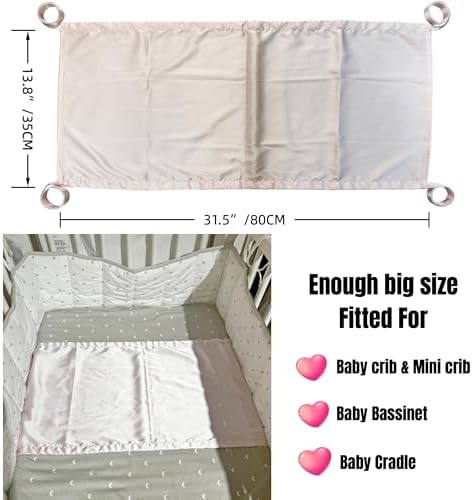 AKISS Satin Crib Sheet Pillow Cover Reversible for Baby