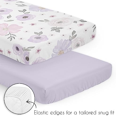 Sweet Jojo Designs Boho Floral Mini Crib Bedding Set 1