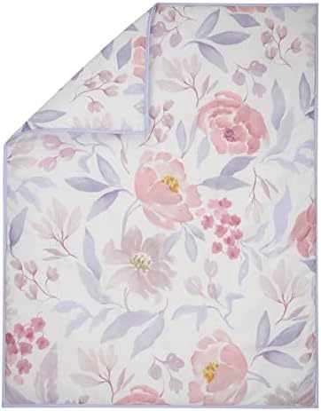 Bedtime Originals Lavender Floral 3-Piece Crib Bedding Set - PinkPurple