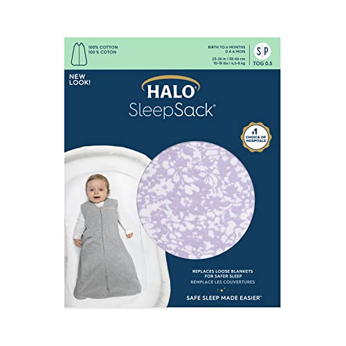 HALO SleepSack - 100 Cotton Wearable Blanket for 0-6 Months