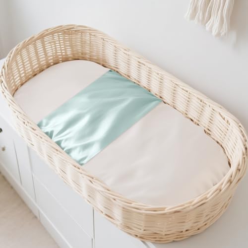 THXSILK 7A Silk Bassinet Sheet - Light Blue