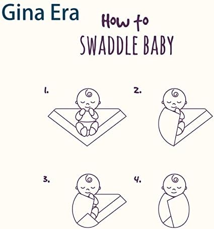 Gina Era Flannel Baby Blankets 4-Pack 30x30 Inch