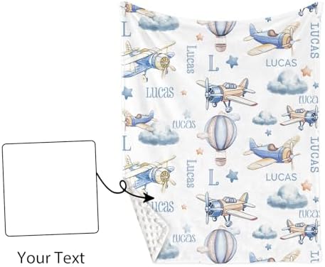 YISMEET TOOTANN Custom Crib Bedding Set - Personalized Baby Blanket and Fitted Sheet