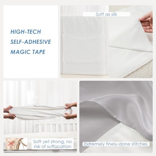 PROMEED 2 Pack Bassinet Silk Sleeves - Light Grey