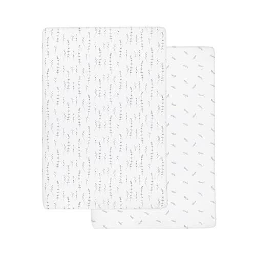 Elys Co Forest Grey Crib Sheets 2 Pack