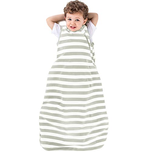 Woolino Organic Cotton Sleep Sack for 18-36 Months - Silver