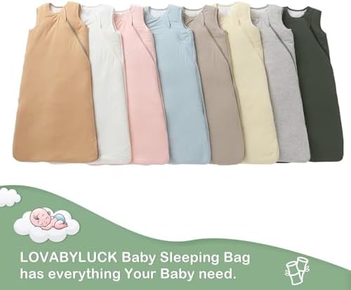 LOVABYLUCK Baby Sleep Sack with 2-Way Zipper 1