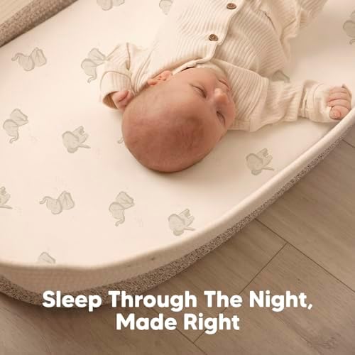 KeaBabies 2-Pack Bassinet Sheets - Pecan