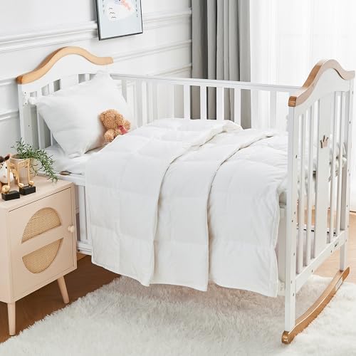 ROSE FEATHER Summer Cooling Baby Quilt with Corner Tabs