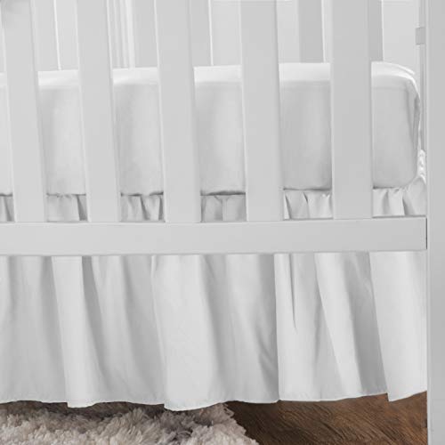 American Baby Company Ultra Soft Ruffled Crib Skirt