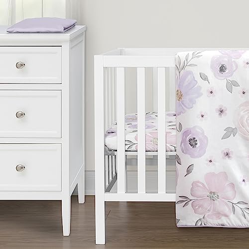 Sweet Jojo Designs Boho Floral Mini Crib Bedding Set 1