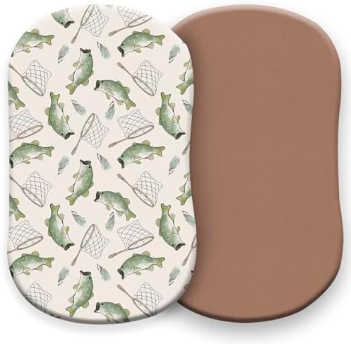 Pobibaby 2 Pack Bassinet Sheets Cotton 33x20