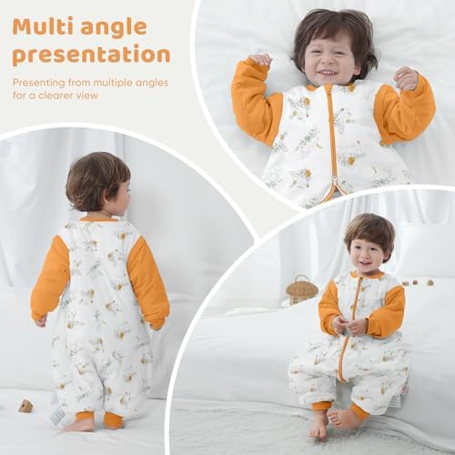 Baby Sleeping Bag Split Leg with Removable Sleeves