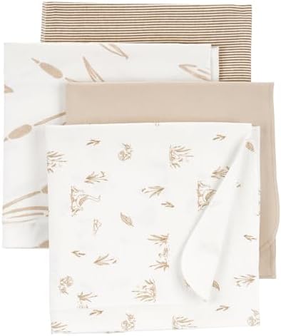 Carters 4-Pack Receiving Blankets for Baby