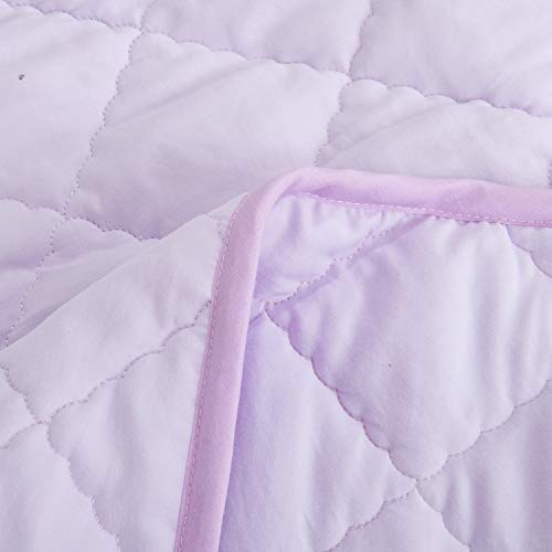 NTBAY Oversized Toddler Comforter Light Purple 43x60 Inches