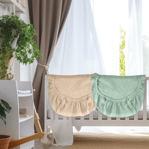 VOMARHUG Muslin Bassinet Sheets 2 Pack Soft Cotton
