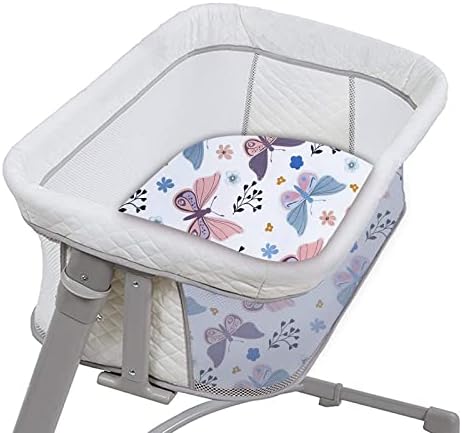 AMROSE 3 Pack Heavenly Soft Bassinet Sheets for Baby Girls 1