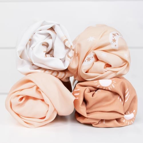 The Peanutshell Boho Bassinet Sheets 4-Pack for Baby