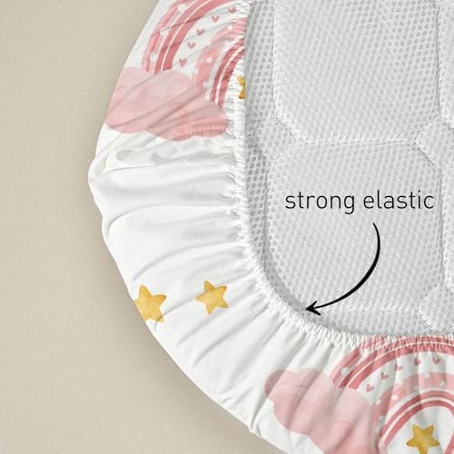 Soarwg Kids Bassinet Sheets 4Pack Neutral