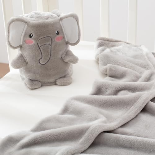Babyhuggle Foldable Elephant Plush Blanket 1