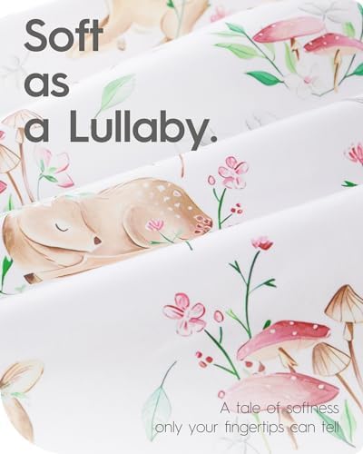 TotBasic Mini Crib Sheets 24x38 Ultra Soft Pack N Play Fitted Sheets
