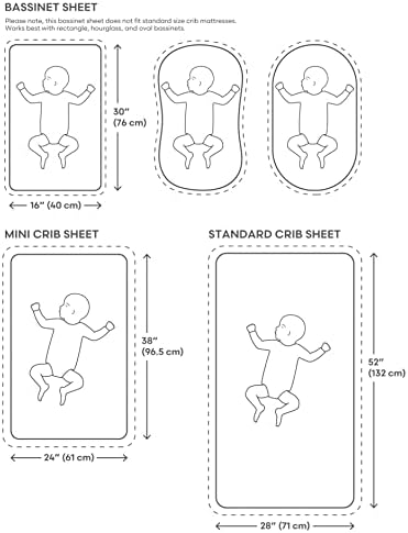 Mushie Extra Soft Bassinet Crib Sheet 30x16 Blush