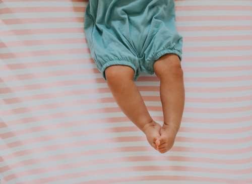 3 Fitted Bassinet Sheets Pink Set - OEKO-TEX Cotton