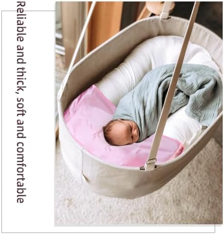 Rainbowstar 3 Pack Satin Bassinet Sheets for Newborns