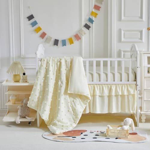 UOZZI BEDDING 3 Piece Crib Bedding Set