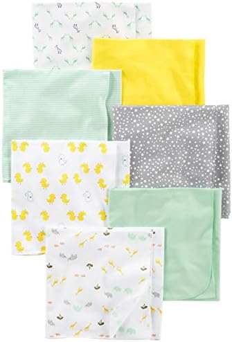 Simple Joys by Carters 7-Pack Flannel Receiving Blankets for Babies