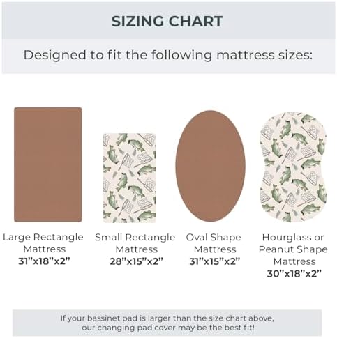 Pobibaby 2 Pack Bassinet Sheets Cotton 33x20