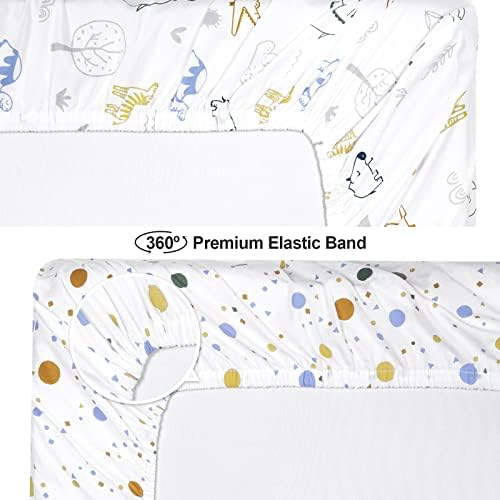 PHF 100 Cotton Bassinet Sheets 2 Pack - Woodland Animals