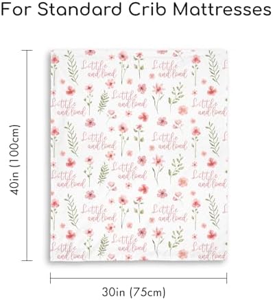 CIVARUA KIDS Floral Baby Blanket - Soft Minky Blanket for Girls