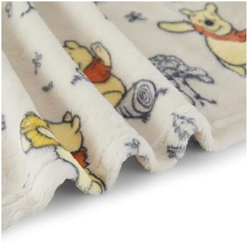 Disney Characters Flannel Fleece Baby Blanket - Soft Cozy 30x40 Inches