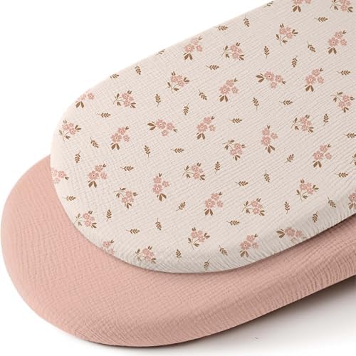 Mi Flor Muslin Bassinet Sheets 2 Pack