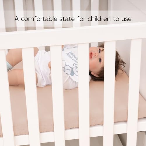 100 Cotton Extra Soft Muslin Crib Sheet for Baby Pink