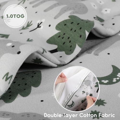 Yoofoss 12-18 Months Sleep Sack 2 Pack TOG 10 Organic Cotton Blanket