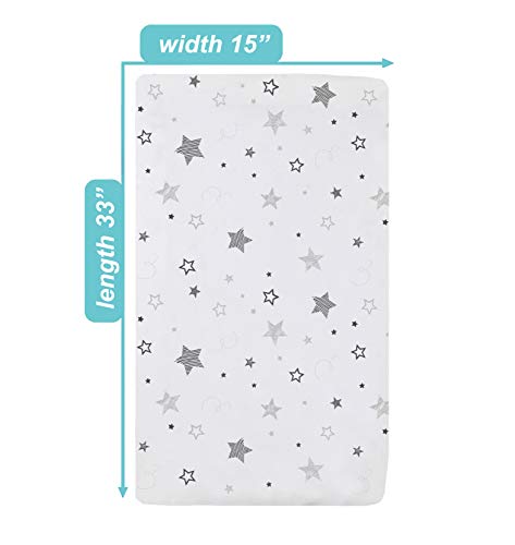 American Baby Company Bassinet Sheet - Super Stars Design