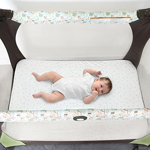 Magik Kover Playpen Sheets 2 Pack - Grey White Star Fitted
