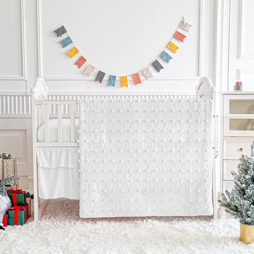 UOZZI BEDDING Tufted Dots Baby Comforter Set 3PC