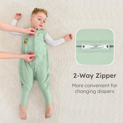 Yoofoss Toddler Sleep Sack with Feet 100 Organic Cotton